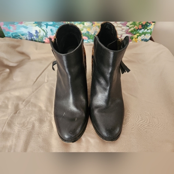Aldo brushed hair cheetah leather boots - Picture 2 of 5